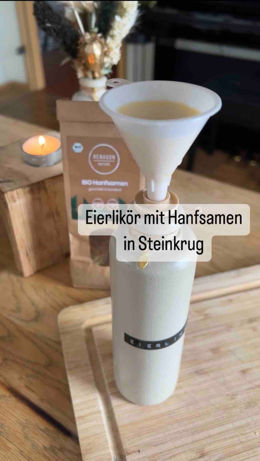 Eierlikör mit RENASON® NATURE BIO Hanfsamen geschält & kandiert