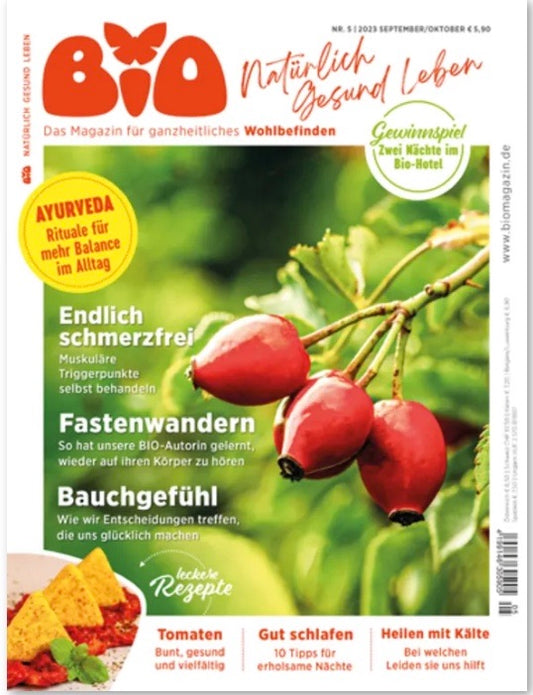 RENASON® NATURE BIO HANFSAMENÖLE als Neuentdeckung in der aktuellen BIO Ausgabe