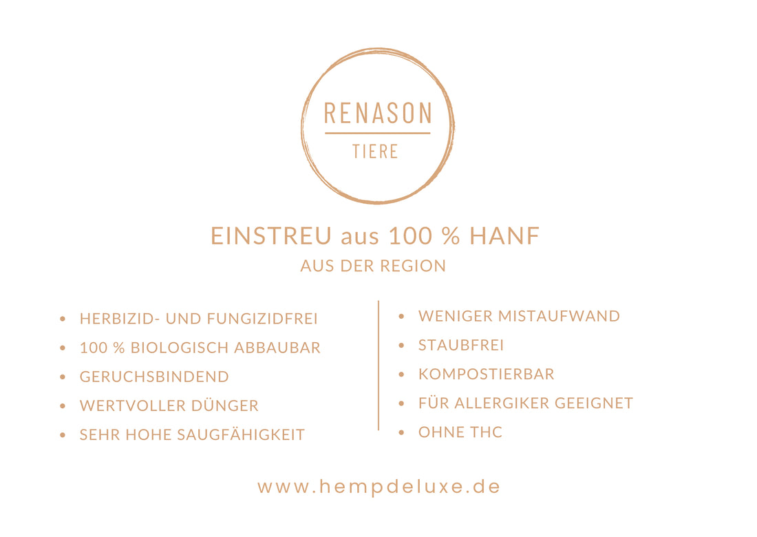 Hanf-Einstreu mit Eukalyptus-Geruch