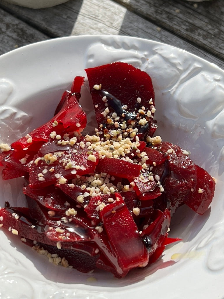 Rote Beete mit RENASON® NATURE BIO Hanfsamen kandiert