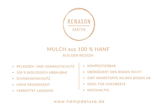 Hanfschäben und Hanfmulch: Eine nachhaltige Lösung für Gartenliebhaber