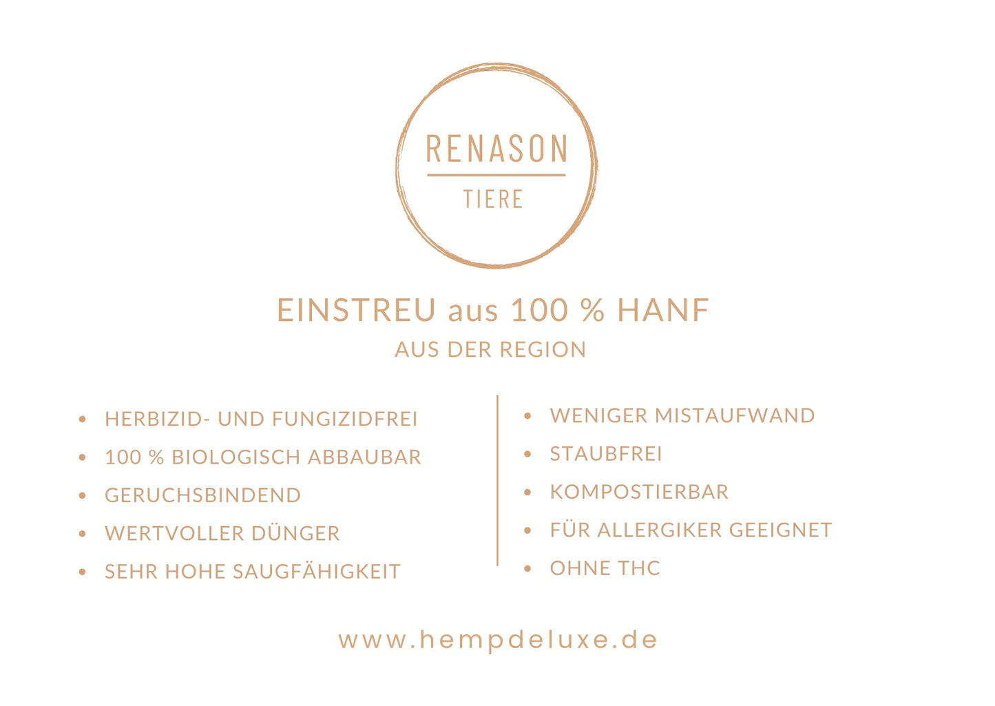 Hanf-Einstreu mit Bio-Eukalyptus-Geruch für Kleintiere