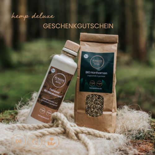 Geschenkgutschein für Superfood aus BIO Hanfsamen